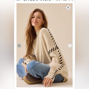 NWT Paige Whipstitch Sweater